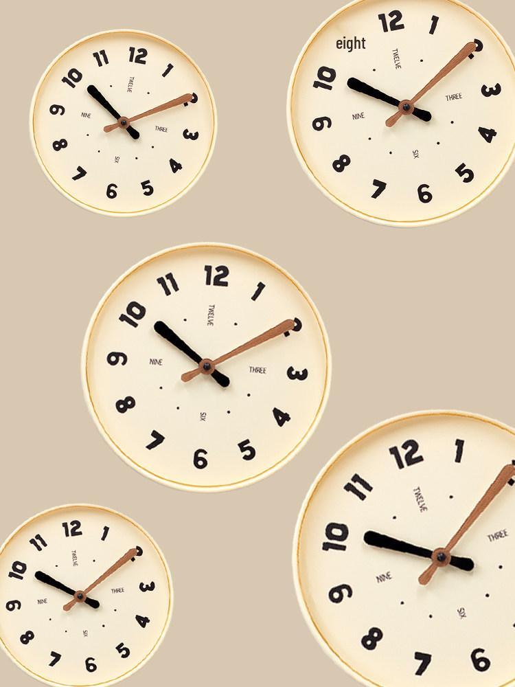 Nordic Silent Contrast Color Wall Clock - Stylish and Modern Design