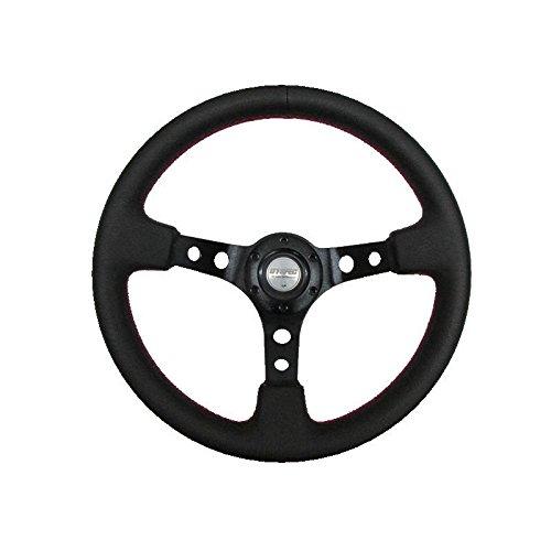 

Fortune D1 SPEC DEEP70 Deep Cone Steering Wheel, 35mm Diameter, Red Stitching, DSC-70350RE