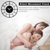 Modern Metal Wall Clock for Living Room | Antique Silent Wall Watch for Bedroom, Drawing Room, Office, Kitchen, House and Hall