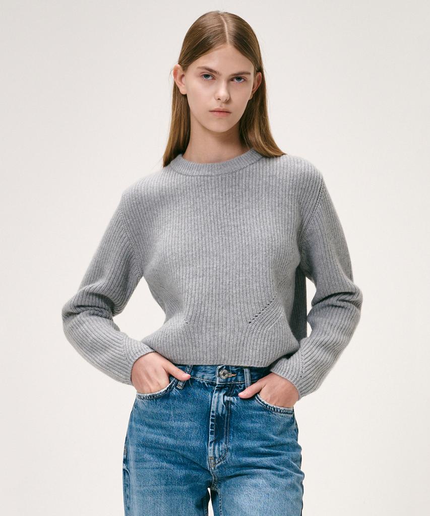 KEI CURRENT Fisherman Sweater_Gray