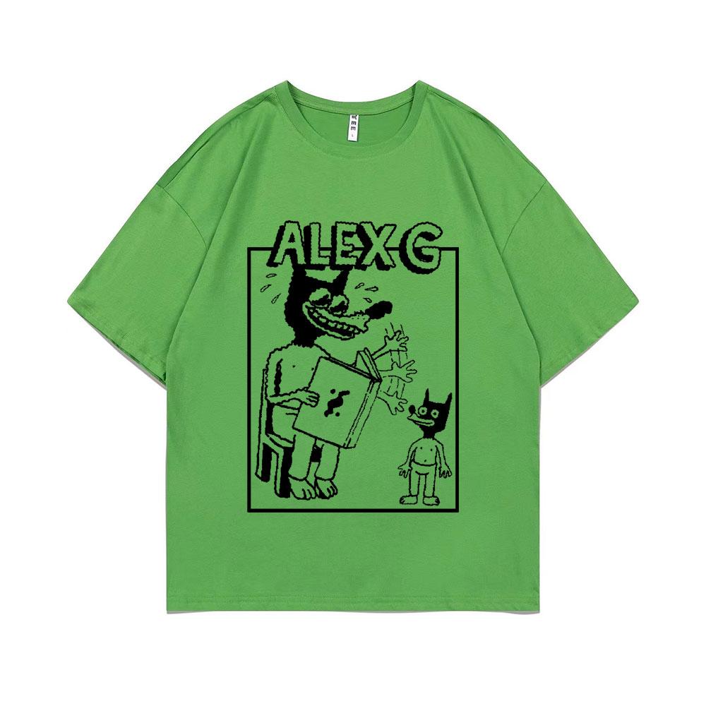 Funny Sandy Alex G Storytelling Logo Graphic Print Tshirt Summer Men Women Causal Pure Cotton T-shirt Male Fashion Vintage Tees