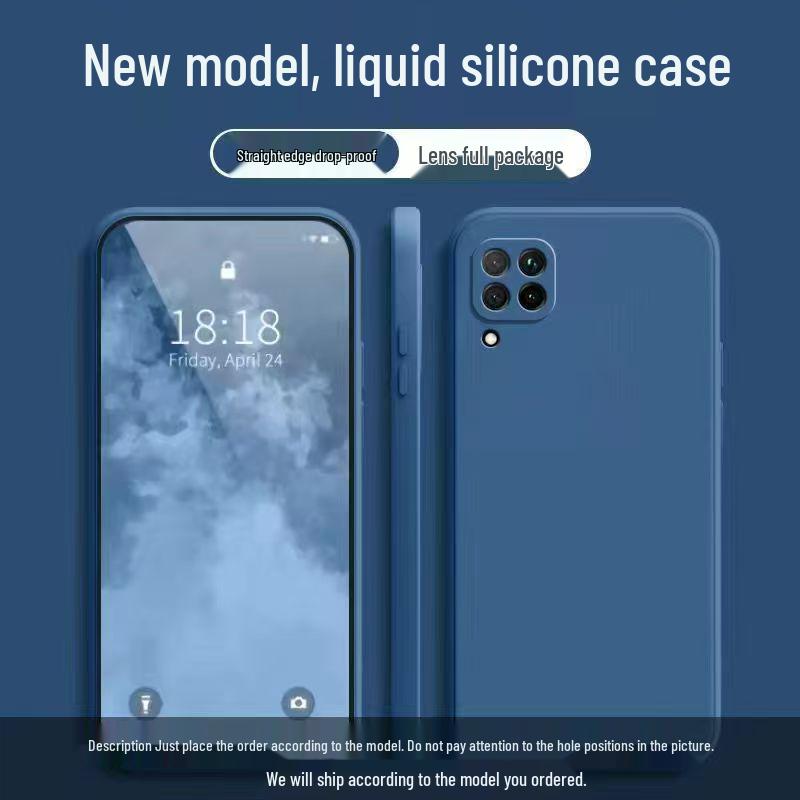 Huawei nova7i Liquid Silicone Protective Phone Case - Drop Protection, Solid Color, Skin-Friendly Feel