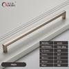 Oukali American Style Square Black Polish Chrome 128Mm 160Mm Furniture Gold Cabinet Handles Pull