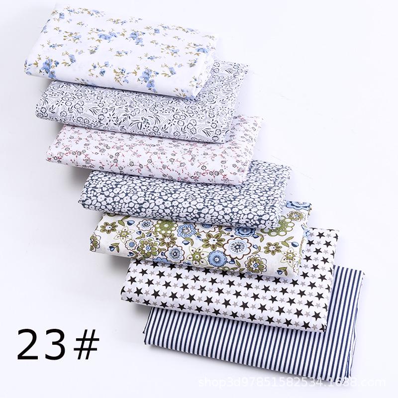 24 x 25 cm bavlněná tkanina s potiskem Látka na šití prošívané tkaniny pro patchwork vyšívání Příslušenství pro ruční výrobu