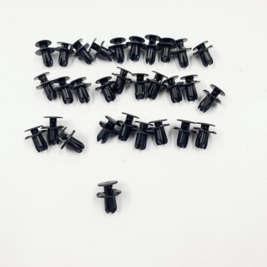 For Hyundai 1420608250B 865952T500 30pcs Black New Front Bumper Push Retainer