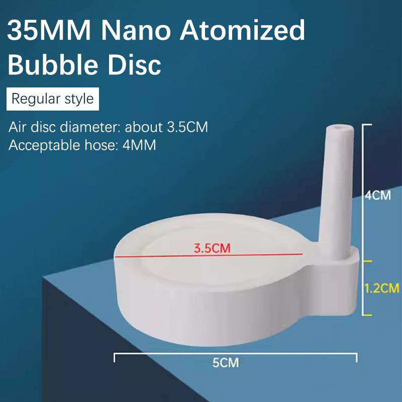 Fish Tank Aquarium Round Silent Nano Air Stone Oxygen Aerator Air Bubble Pond Pump Hydroponic Oxygen Diffuser Supply Accessories