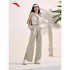 ANTA Women's Ice Silk Slit Wide-Leg Sports Pants