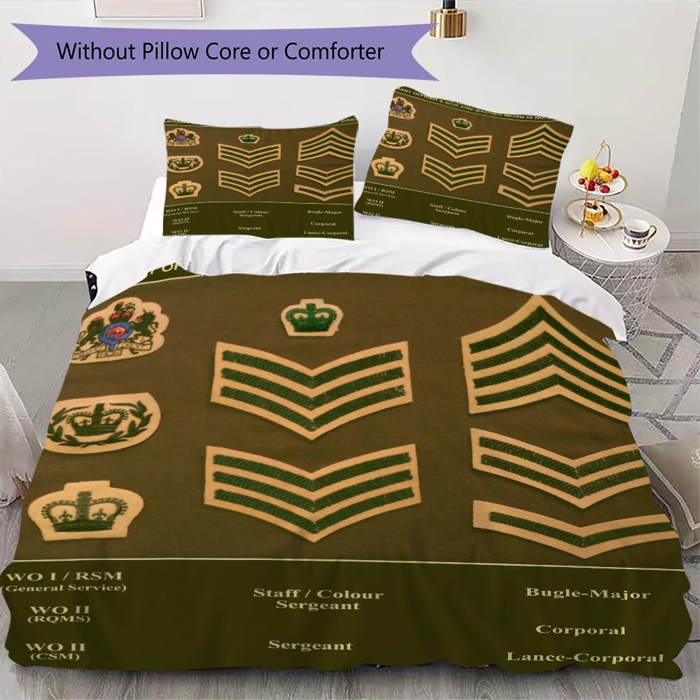 

Soldier Pattern Bedding uilt Set uilt Cover Pillowcase Home Decoration Birthday Gift (1 * duvet cover + 2 * pillowcase without core)169 135x200cm