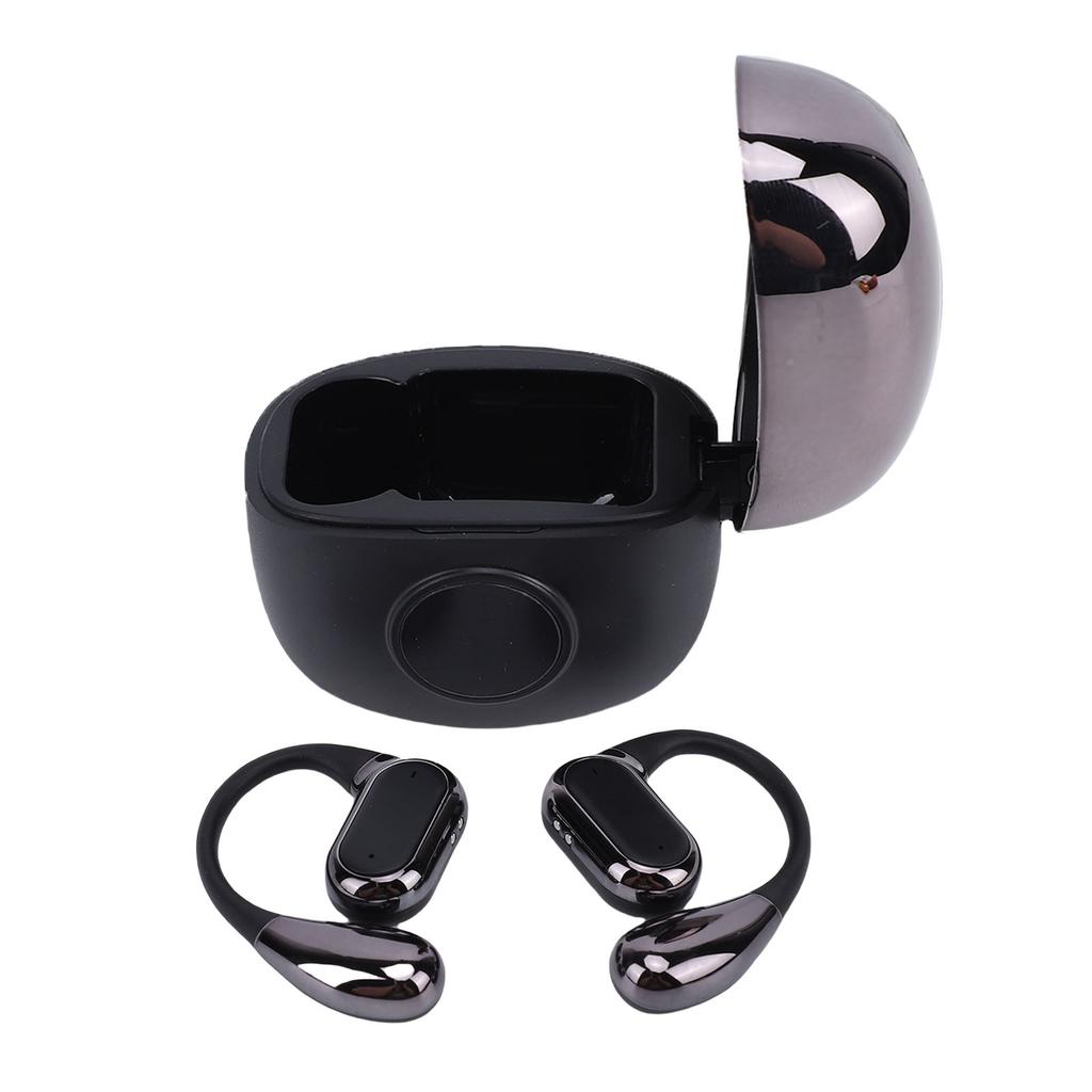 Wireless Earbuds Headphones with Flexible Earhook HiFi Sound ENC Noise Cancellation 60H for Cycling Running Workout