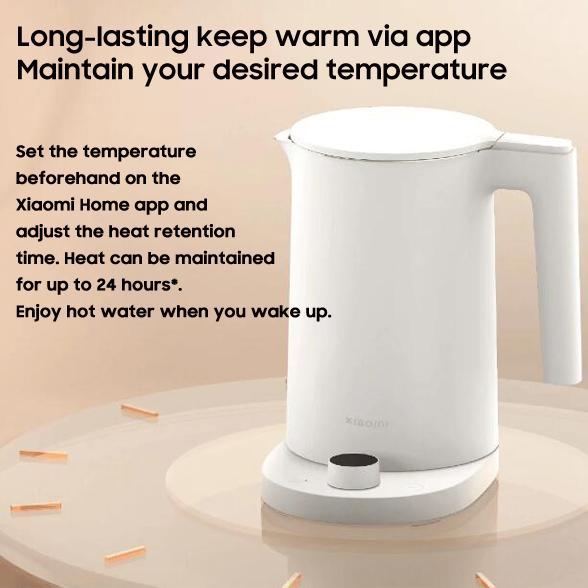 Xiaomi Fierbător inteligent 2 Pro Xiaomi Mijia Fierbător electric termostatic 2 Pro Ecran cu afișaj LED inteligent Ceainic reglabil cu temperatură fără trepte