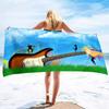 Colorful Music Note Series Seaside Resort Beach Towel Swimming Bath Towel Microfiber Sports Towel