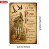 Metal Decorative Sign La Vie Est Faite De Petits Bonheurs