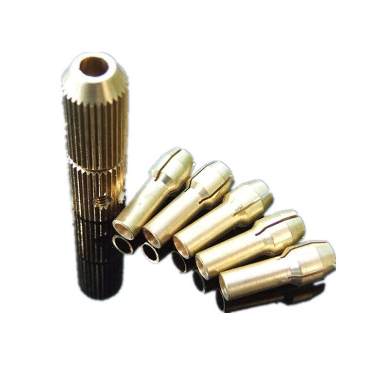 Self-Tightening Knurled Mini Drill Chuck & Bit Holder for Woodworking