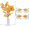 2PCS Maple Leaf Shape Artificial Maple Leaf Fabric Maple Leaf Bouquet  for Thanksgiving
