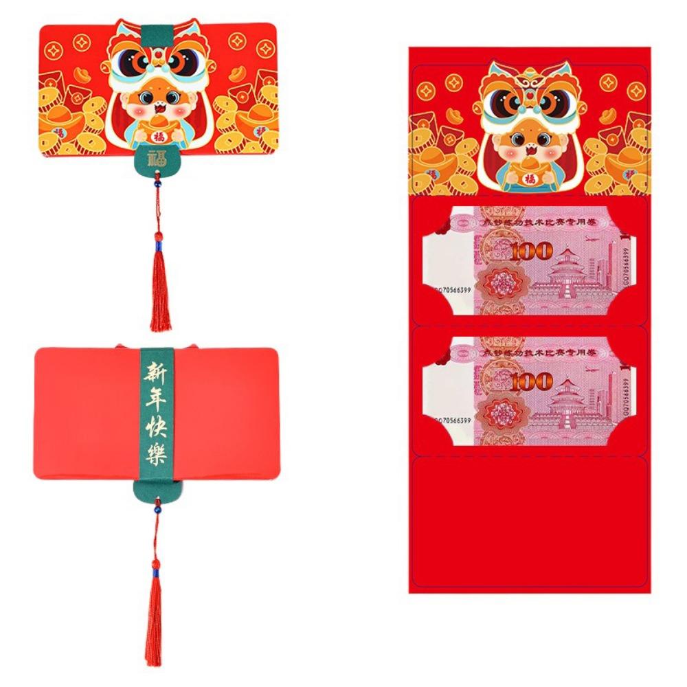 DIY Packing Folding Red Envelope Cartoon Snake Year Red Packet 2025 New Year Packet  Party Gifts
