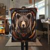Native Americans and Animals  Print Flannel Blanket, High Quality Comfortable for All Seasons, Home Decor, Warmth and Comfort