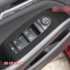 Car Interior Sticker Gear Box Protective Film For Mazda CX-30 2019-2025 Car window Panel Sticker Carbon Fiber Black