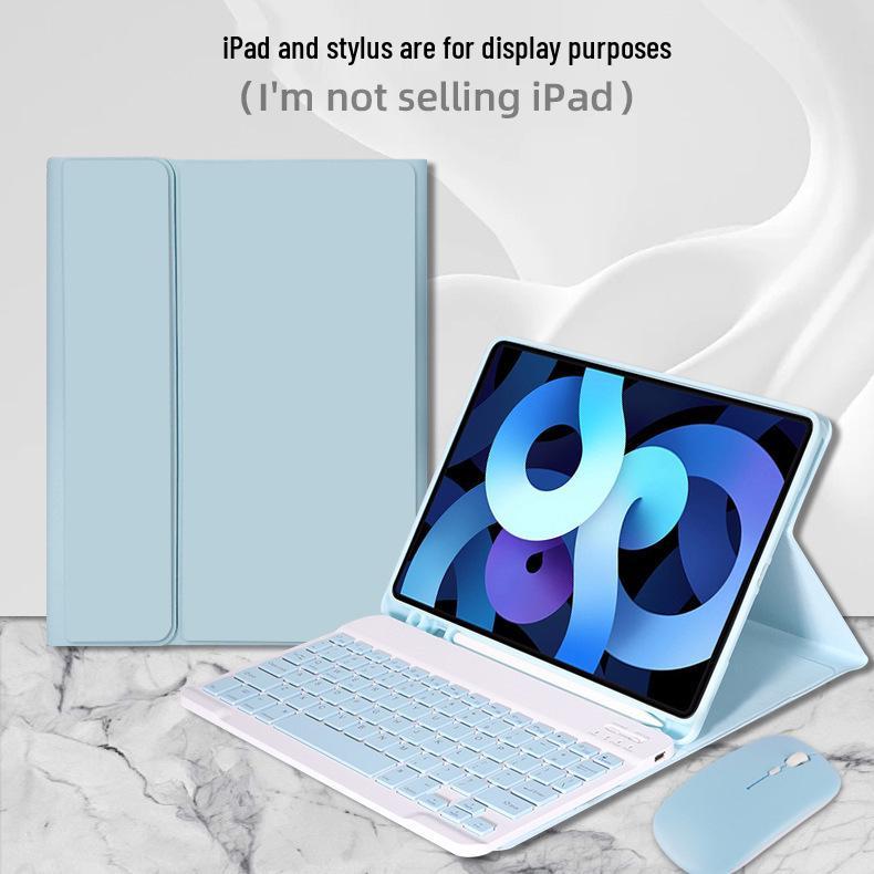 11th Gen iPad Wireless Bluetooth Keyboard & Protective Leather Case for Apple M5 2025, Air 13-inch Tablet.