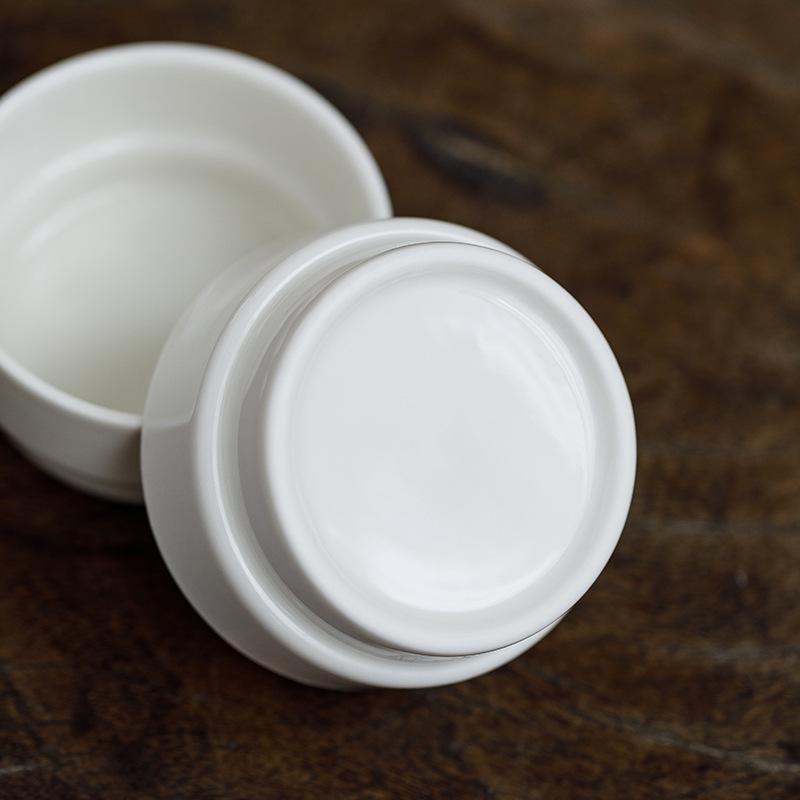 Off-white Dehua Porcelain Dessert & Soufflé Baking Bowl, 2-Pack