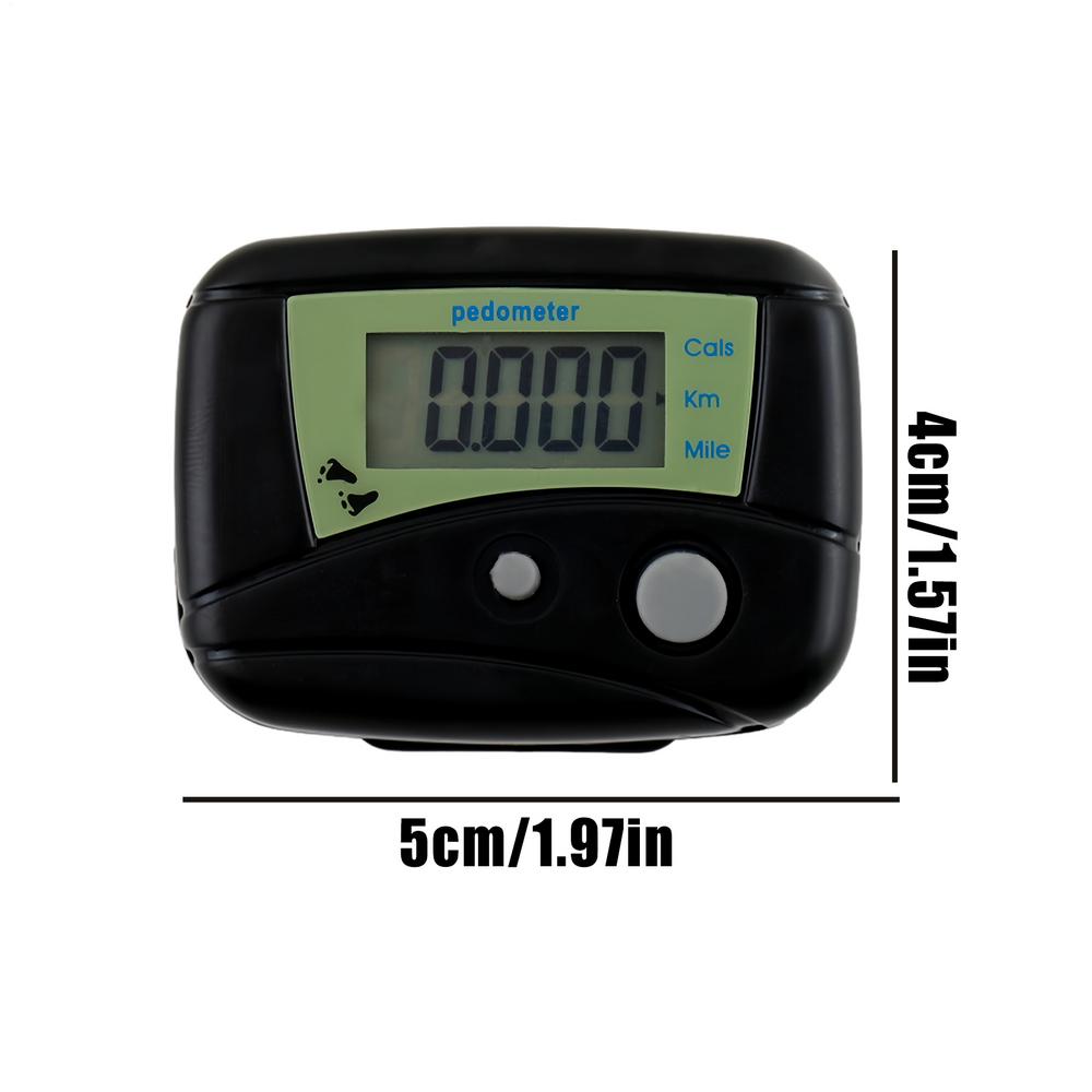 Walking Pedometer Digital Lcd Step Counter Tracking Record Monitor for Exercise Workout Recording Distance Walking Running