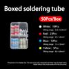 50-500Pcs Boxed Solder Seal Wire Connectors Kit 3:1 Heat Shrink Butt Connectors Waterproof Insulated Electrical Terminals