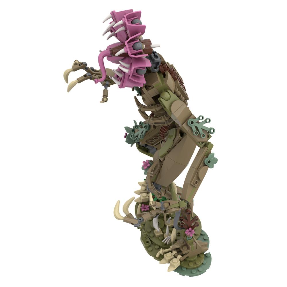 MOC Fremmed Ting Demogorgon Modell Byggekloss Skrekk Ogre Lang Tunge Monster Montering Murstein Leketøy Halloween Gaver