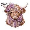 Adult Fabric Art Adults Beginner-Friendly Layered DIY Cow 3D Project Highland Kit for Textured Wall