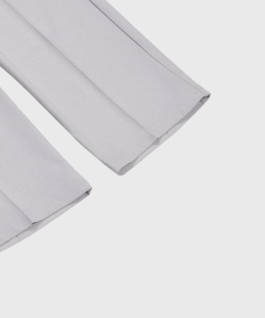 LEMAIN SECOND Easy Semi-Wide Elastic Waist Slacks [Gray]