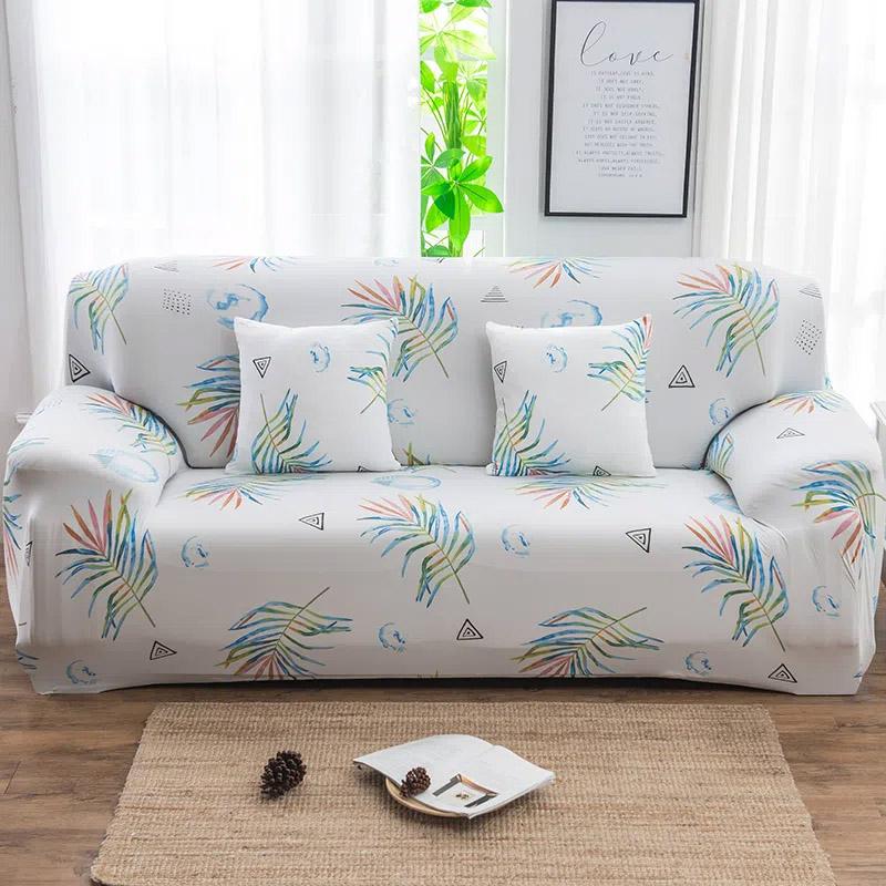 1-4 Seater Nordic Style Sofa Cover Elastic Cushion Cover Stretch Full Sofa Covering Breathable Dust-proof