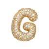 Zircon Copper Hip-Hop Alphabet Pendant Necklace for Women