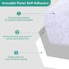 uxcell 12-Piece Self-Adhesive Acoustic Panels, 12" x 10" x 0.4", High-Density Soundproof Padding, Hexagonal Soundproof Absorbent Panels, Insulated