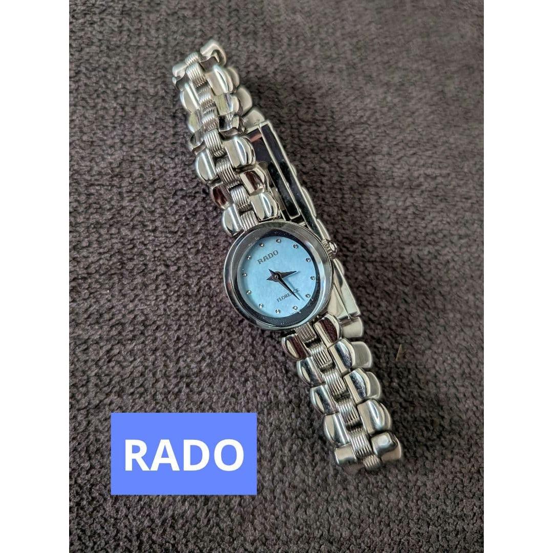 Used Good condition RADO FLORENCE light blue shell watch