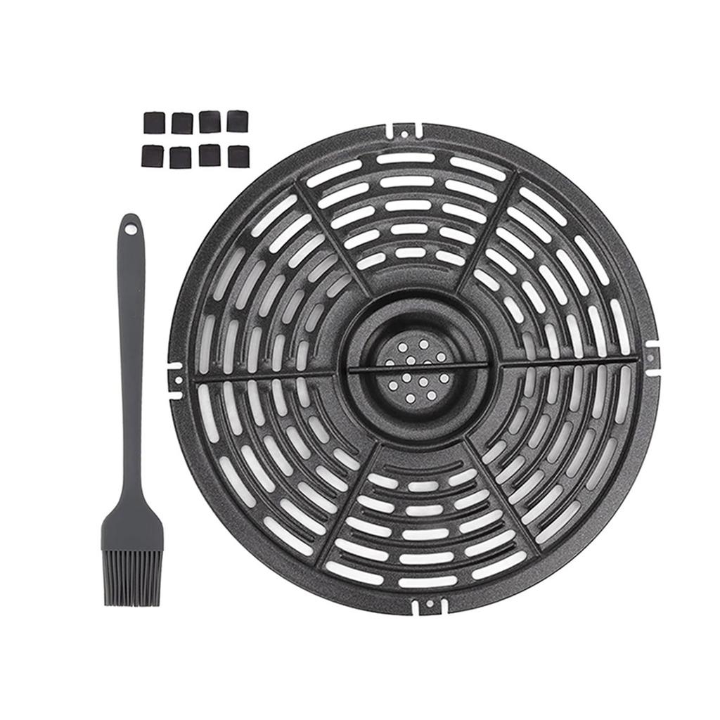 20CM Air Fryer Grilling Pan Air Fryer Replacement Tray Air Fryer Cooking Tray Metal Material Suitable for Air Fryer