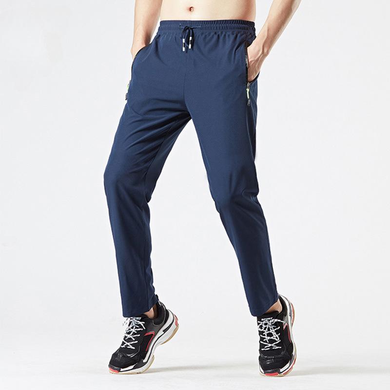 Outdoor Pants Men Quick Dry Straight Running Hiking Pants Elastic Lightweight Yoga Fitness Exercise Sweatpants Joggers