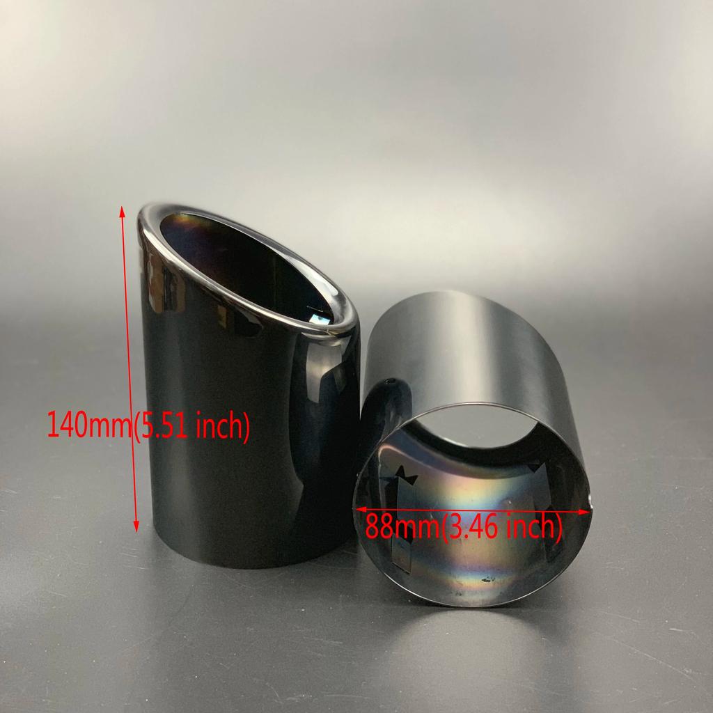 2pcs For Mazda CX-5 CX5 CX-8 CX-9 Auto Accessories Stainless Steel Car Exhaust Pipe Muffler Tail Throat Exterior Refit Products