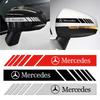 XDFMN1 Hot 2026 New For Benz 2PCS Car Rearview Mirror Stickers Auto Body Decor Decal For MERCEDES BENZ AMG ML GL SL W211 W204 W210 W203
