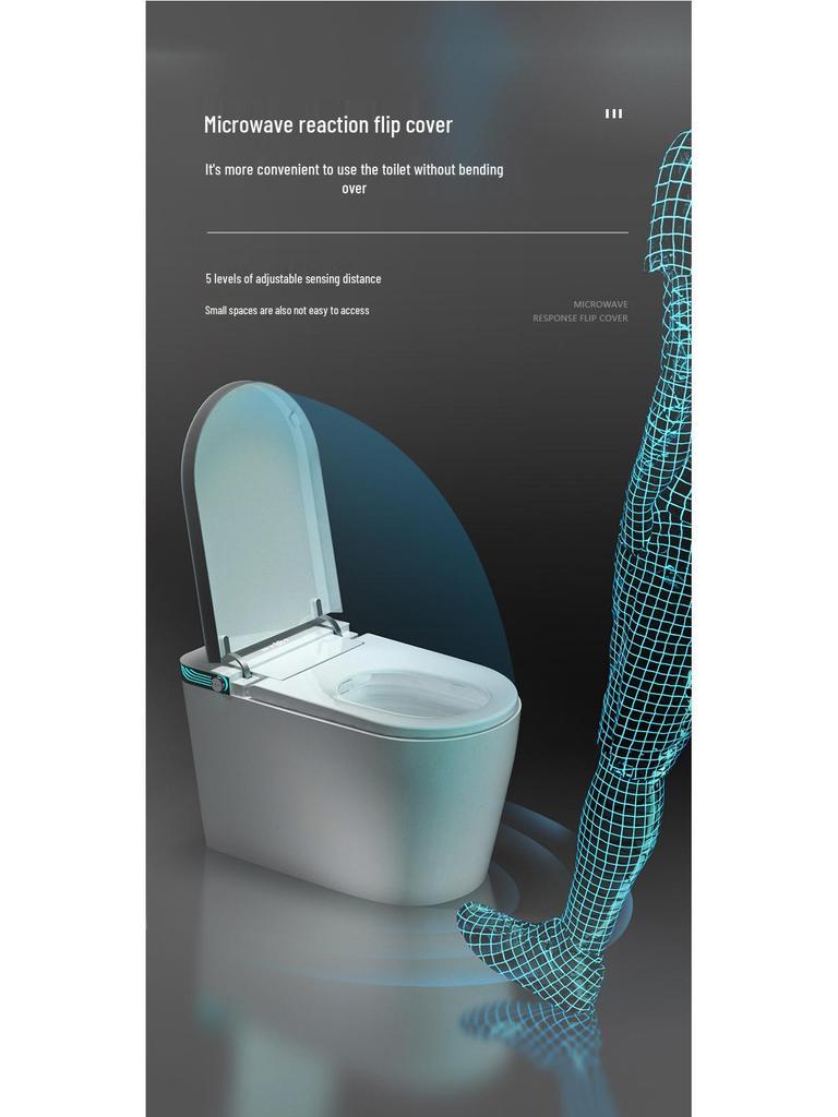 Nest Chi Smart Toilet: Household Automatic Flip Lid, Instant Heating, Sterilization, No Water Pressure Limit.