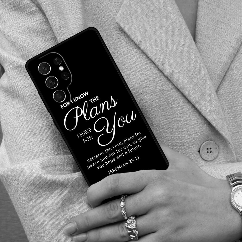 Vers aus der christlichen Bibel Jesus PRINT Handyhülle für Samsung Galaxy S26 Ultra S25 S24 S23 S22 S21 S20 Note10 Hülle