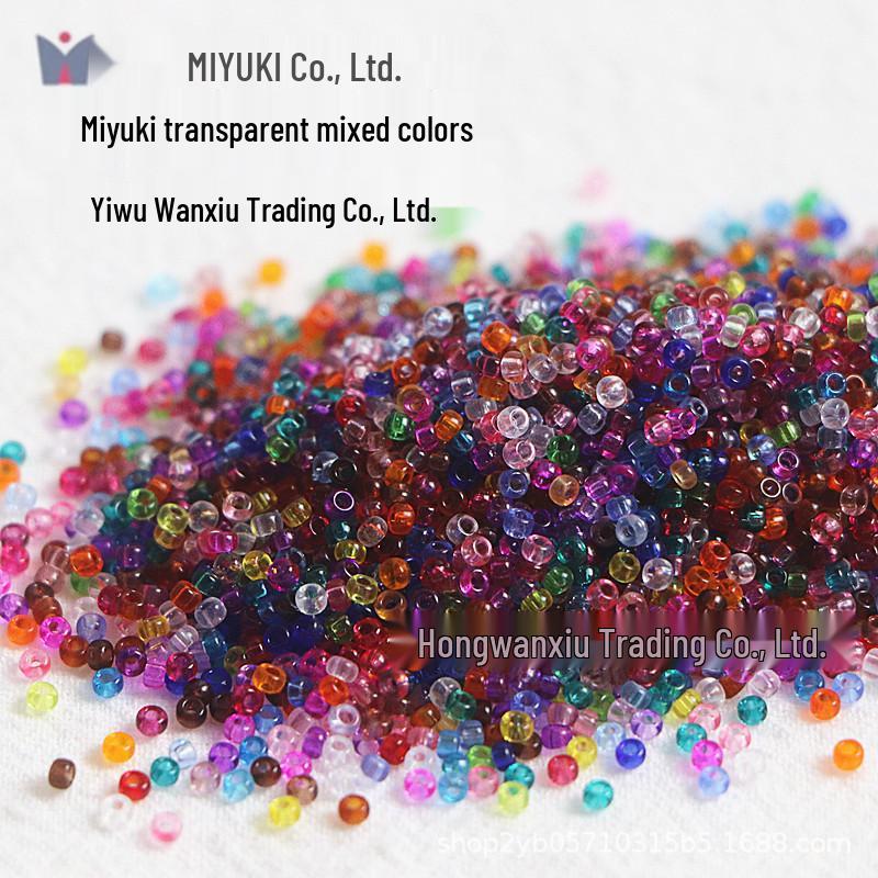 MIYUKI 3mm Transparent Glass Seed Beads for DIY Jewelry Making