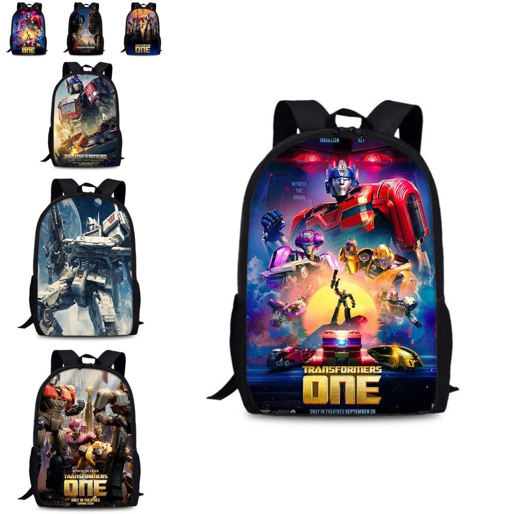 Transformers One 15-inch Durable Polyester Backpack For Students Unisex School Bag