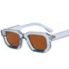 Square Sunglasses for Men Women UV400 Shades Vintage Blue Tea Punk Fashion Sun Glasses