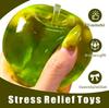 Green Apple Squishy Toy, Simulation Steamed Bun, Trending Funny Prank Stress Relief Ball, Decompression Artifact Kids Toy Gift