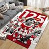 Ajax Amsterdam Flannel Printed Carpet, Home Sofa Decoration for Living Room & Bedroom, Non‑Slip Play Flannel Floor Mat for Game Room