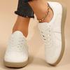 Lightweight Comfort Flat Shoes for Women 2025 Autumn Thick Sole Lace Up Sneakers Woman Breathable Non Slip Platform Casual Shoes