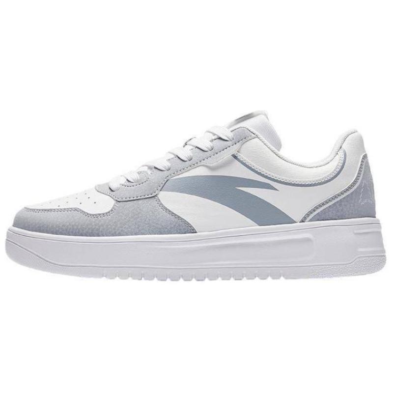 

Anta Easy Slip Resistant Abrasion Resistant Low top Skateboard Shoes Men s White Gray Sneakers 912628011Q-5 42.5