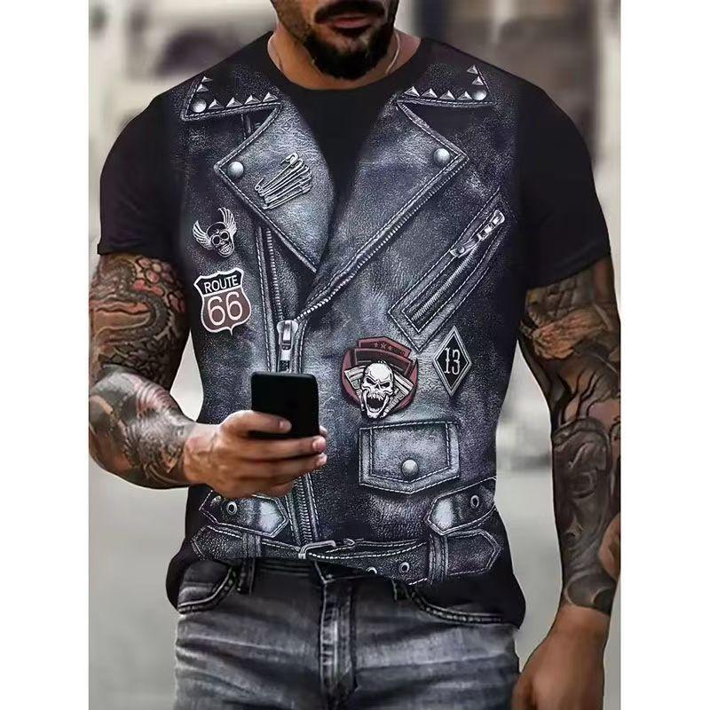 Fashion Versatile Men's Top Casual Loose Short Sleeves Comfortable T-Shirts Men’s