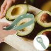 Stainless Steel Avocado Cutter Plastic Melon Cutter Slicer 3-in-1 Avocado Cutter  Fruit Salad