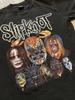 Maglietta in cotone a maniche corte nera Slipknot Unisex S-5XL M658