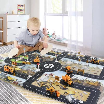 Velká městská silniční mapa DIY scéna dopravní značky parkoviště hra pro děti hrací rohož dopravní podložka lezecké koberce pro dětské hračky dárky