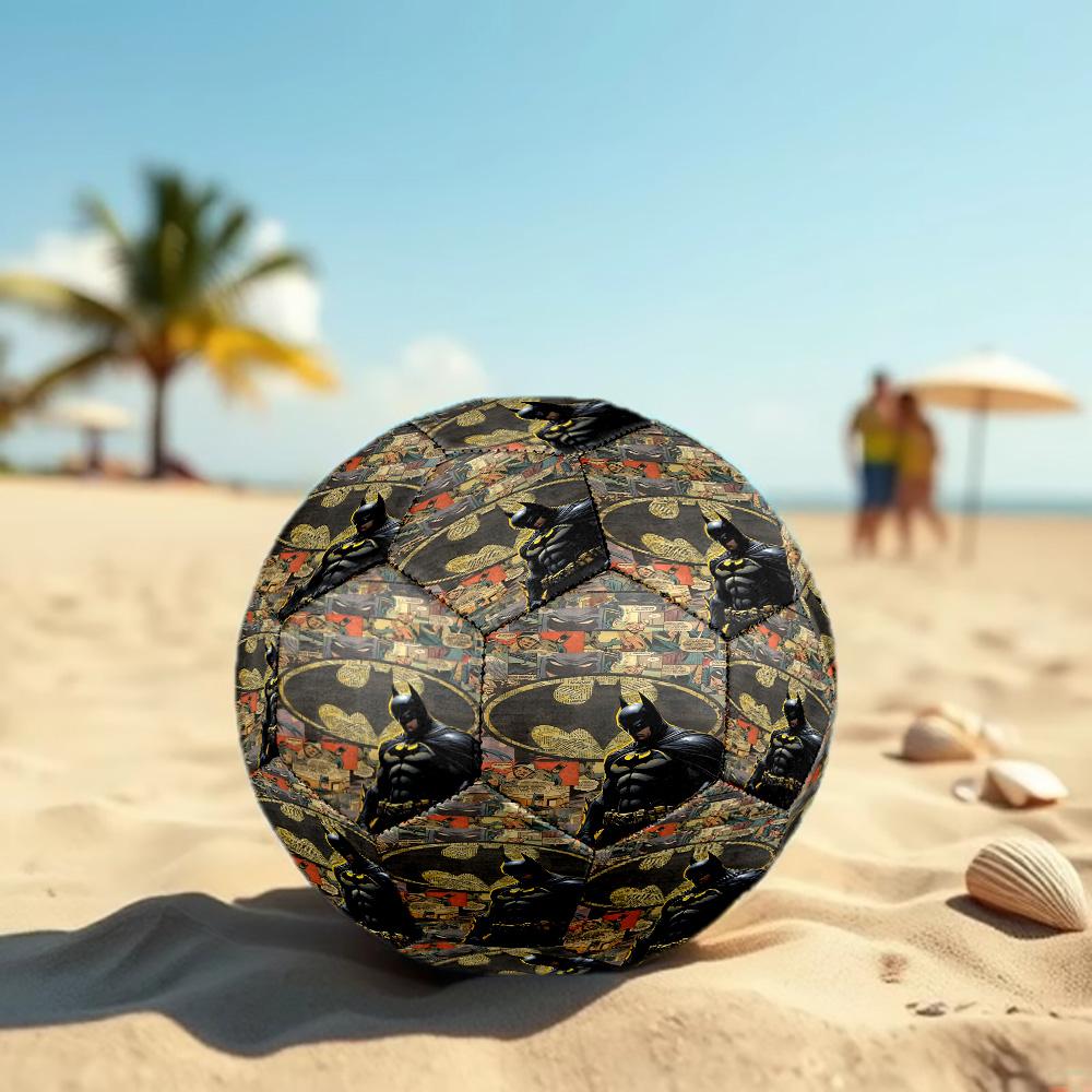 Superheroes Print Size 5 Soccer Ball, Standard Match Football for Sports Game and Team Practice, Ideal Gift for Soccer Fans